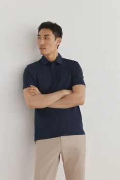 Pedro del Hierro Polo mercerizado Azul Hot