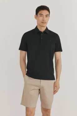 Pedro del Hierro Polo mercerizado Negro Hot