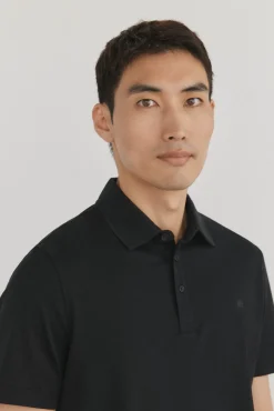 Pedro del Hierro Polo mercerizado Negro Hot