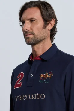 Valecuatro Polo modelo caballos Azul marino Clearance
