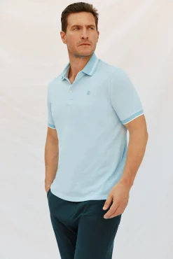 Cortefiel Polo oxford Azul Best