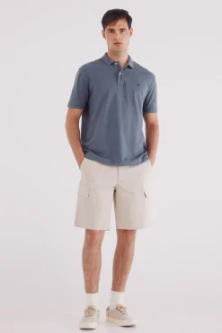 Springfield Polo piqué básico regular fit azul Clearance