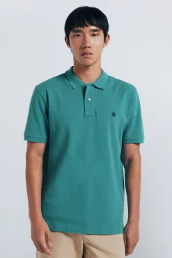 Springfield Polo piqué básico regular fit verde
