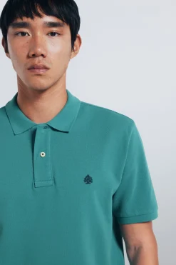 Springfield Polo piqué básico regular fit verde