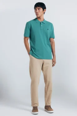 Springfield Polo piqué básico regular fit verde