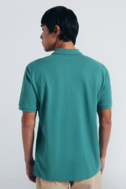 Springfield Polo piqué básico regular fit verde