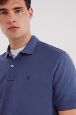 Springfield Polo piqué básico regular fit azul Hot