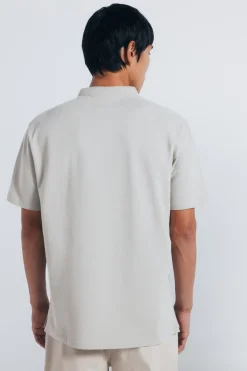 Springfield Polo piqué cuello mao regular fit kaki Clearance