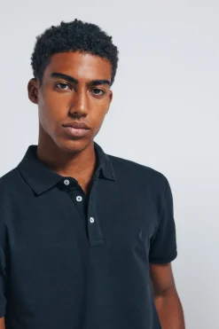 Springfield Polo piqué slim fit negro Sale