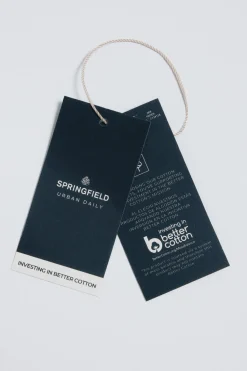 Springfield Polo piqué slim fit negro Sale