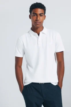 Springfield Polo piqué slim fit blanco Best