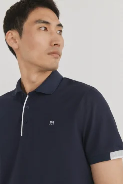 Pedro del Hierro Polo puños contraste Azul Outlet