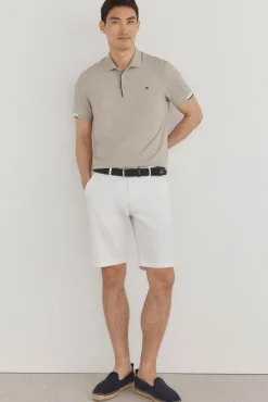 Pedro del Hierro Polo puños contraste Verde Outlet