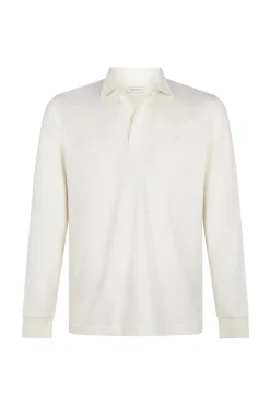 Cortefiel Polo refinado manga larga Marfil Sale