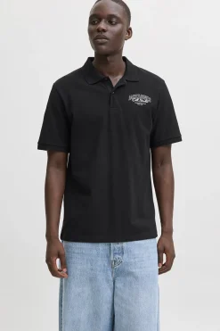 Jack & Jones Polo regular fit negro Discount