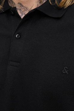 Jack & Jones Polo regular fit negro Outlet