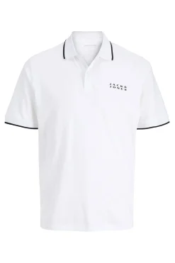 Jack & Jones Polo regular fit blanco Discount