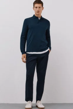 Cortefiel Polo regular fit Azul marino Sale