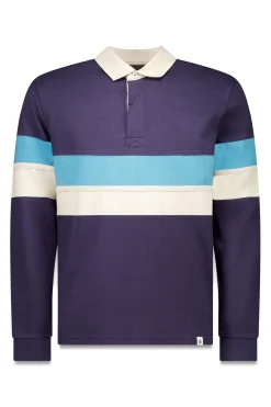 Cortefiel Polo rugby bloques Azul marino Outlet