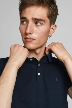 Jack & Jones Polo slim fit azul Outlet