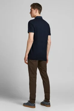 Jack & Jones Polo slim fit azul Outlet