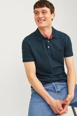 Jack & Jones Polo slim fit azul Discount