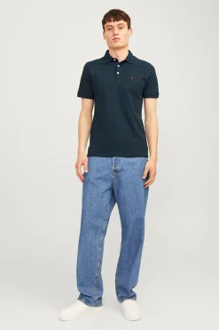 Jack & Jones Polo slim fit azul Discount