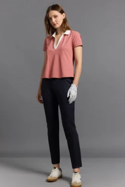 Pedro del Hierro Polo técnico manga corta golf Rosa Best