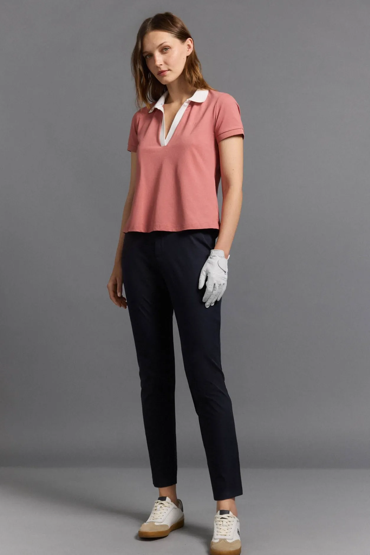 Pedro del Hierro Polo técnico manga corta golf Rosa Best