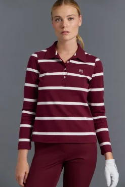 Pedro del Hierro Polo técnico rayas golf Burdeos Outlet