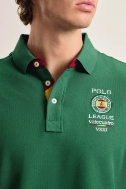Valecuatro Polo de hombre intenso escudo España Verde Online