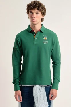 Valecuatro Polo de hombre intenso escudo España Verde Online