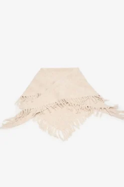 Cortefiel Poncho flecos Marfil Discount