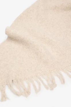 Cortefiel Poncho flecos Marfil Discount