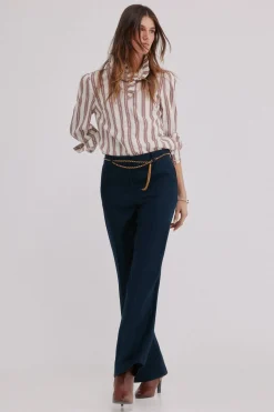 Hoss Intropia Poppy. Pantalón recto Negro