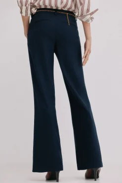 Hoss Intropia Poppy. Pantalón recto Negro