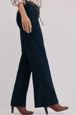 Hoss Intropia Poppy. Pantalón recto Negro