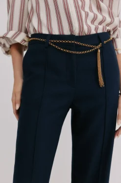 Hoss Intropia Poppy. Pantalón recto Negro