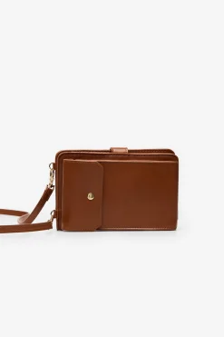 Cortefiel Portamóvil cartera liso Marr&oacute;n Discount