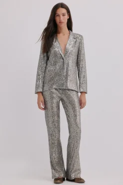 Hoss Intropia Priscilla. Pantalones de lentejuelas Gris New