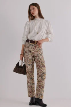 Hoss Intropia Priscille. Pantalones estampados Multicolor New