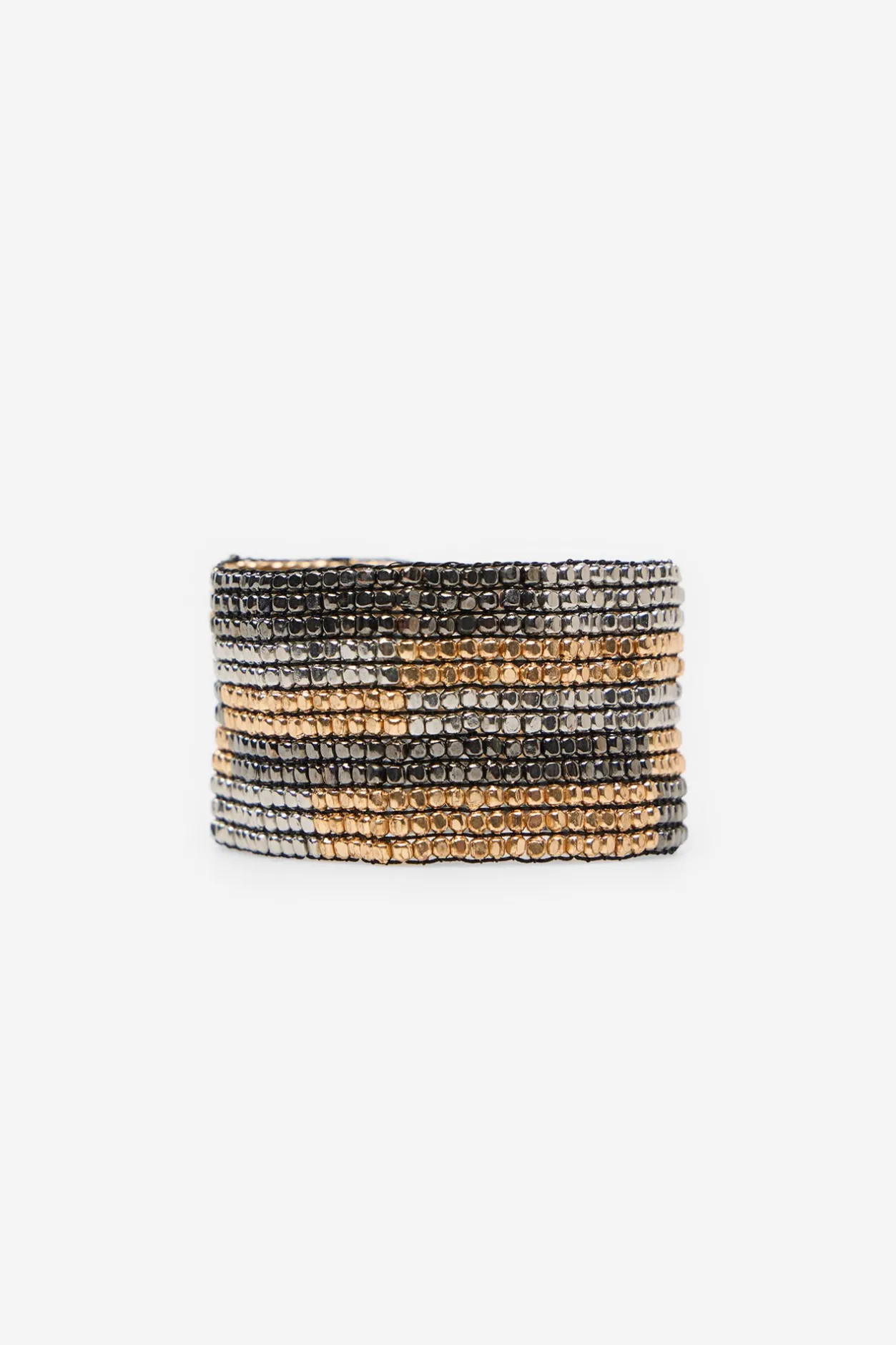Cortefiel Pulsera beads tricolor Dorado Clearance