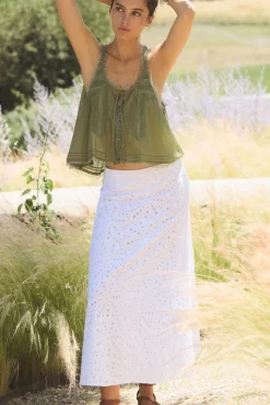 Hoss Intropia Regina. Falda perforada Blanco Best