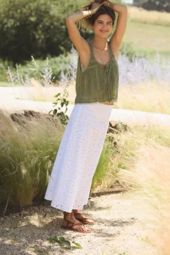 Hoss Intropia Regina. Falda perforada Blanco Best