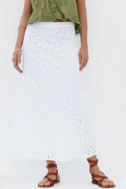 Hoss Intropia Regina. Falda perforada Blanco Best