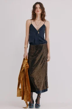 Hoss Intropia Riley. Falda lentejuelas Multicolor Hot