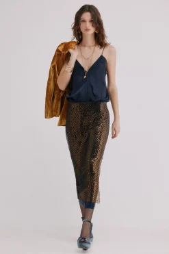 Hoss Intropia Riley. Falda lentejuelas Multicolor Hot