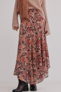 Hoss Intropia Rosana. Falda estampada Estampado Marron Hot