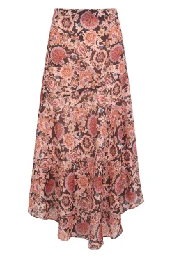 Hoss Intropia Rosana. Falda estampada Estampado Marron Hot