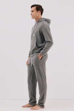 Cortefiel Set de pijama punto polar Gris oscuro Clearance